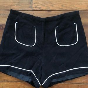 Black and white Anthropologie shorts